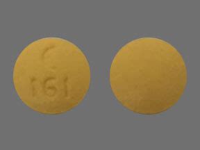 Enter the imprint code that appears on the pill. . E 161 yellow pill